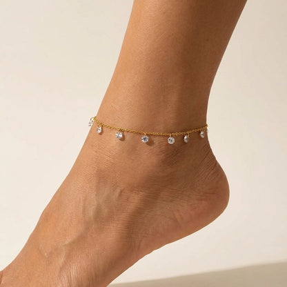Amélie Sparkle Charms Anklet - Joie d’Or
