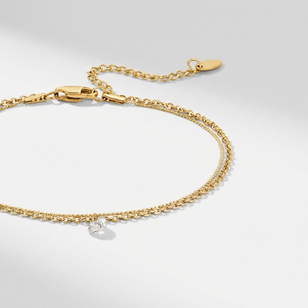 Lora Dainty Anklet - Joie d’Or