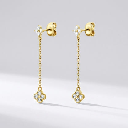 Aurélie Sparkle Drop Earrings - Joie d’Or