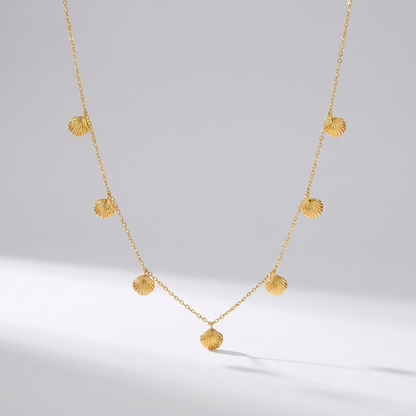 Sirena Gold Shell Necklace - Joie d’Or