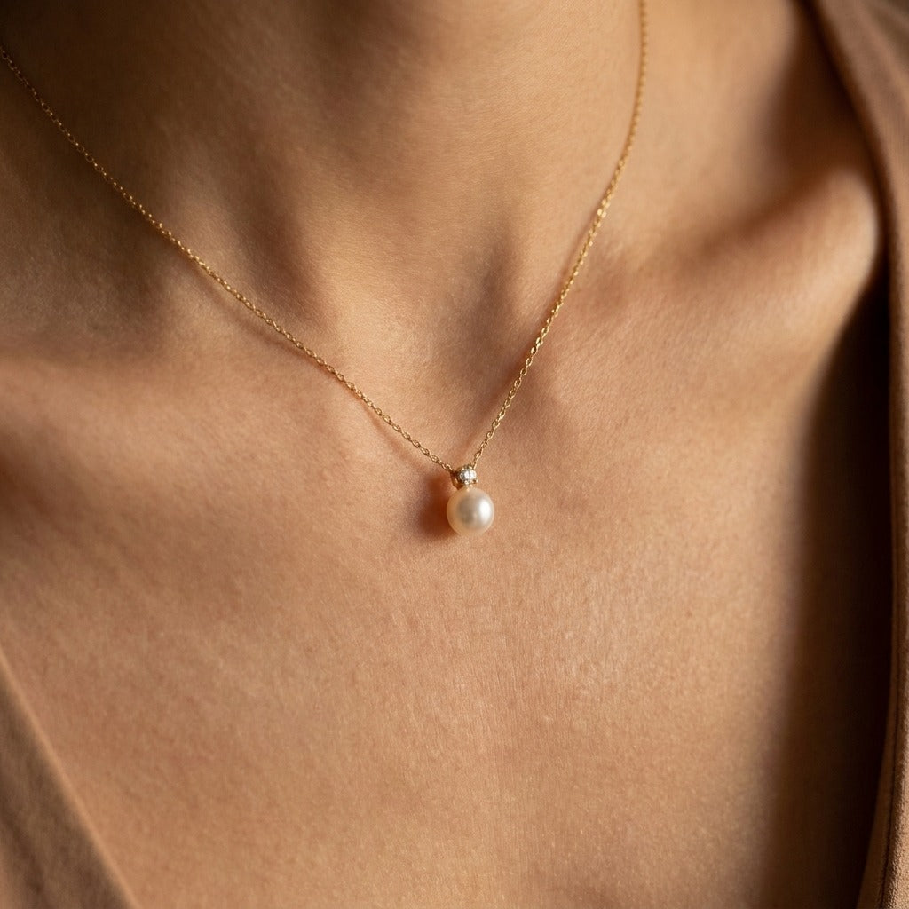 Amélie Classic Pearl Pendant - Joie d’Or