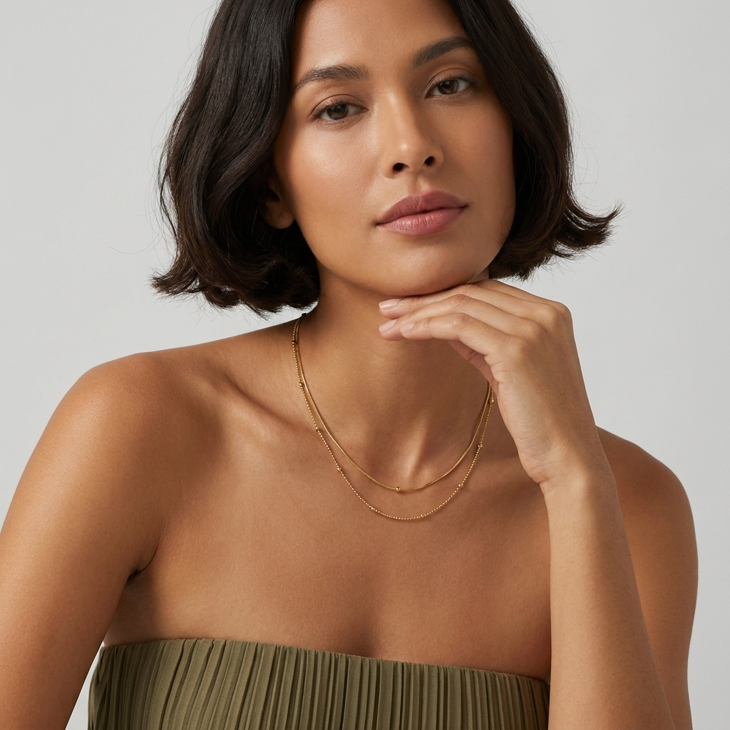 Mila Layered Chain Necklace - Joie d’Or