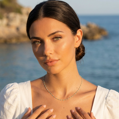 Capri Turquoise Chain Necklace - Joie d’Or