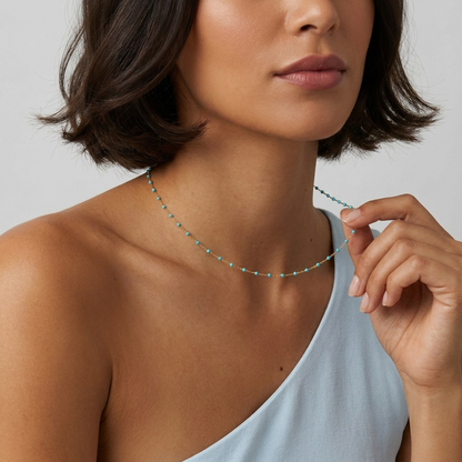 Capri Turquoise Chain Necklace - Joie d’Or