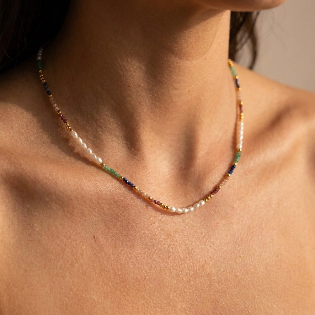 Sienna Rainbow Beaded Necklace - Joie d’Or