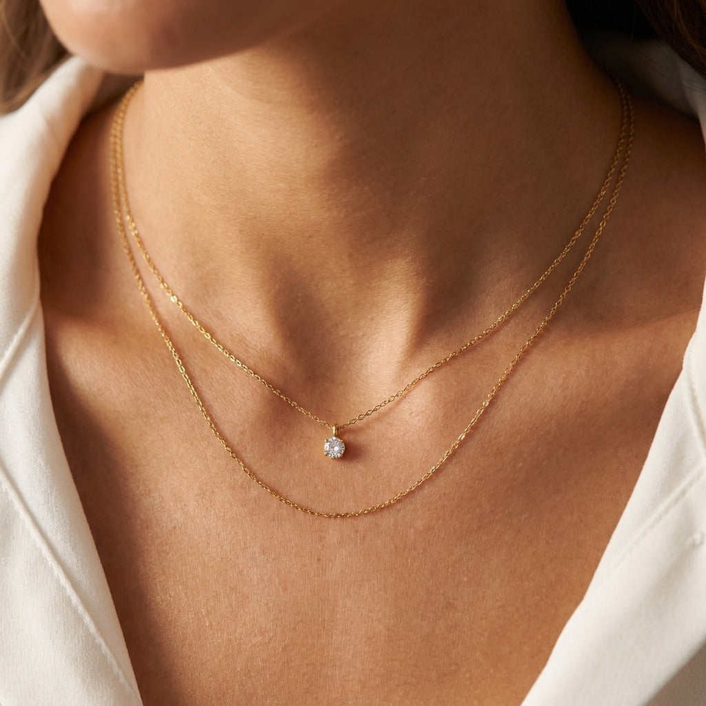 Diana Crystal Layered Necklace - Joie d’Or