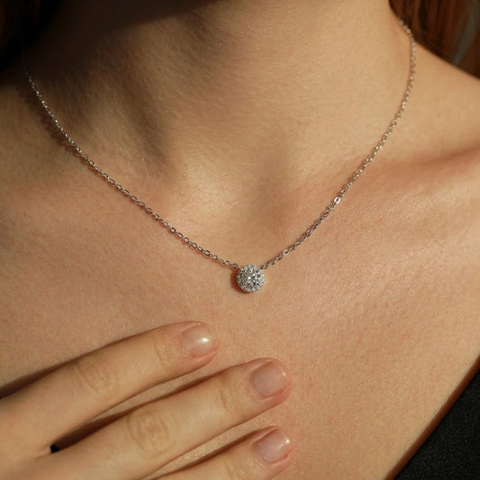 Olivia Cercle Halo Necklace - Joie d’Or