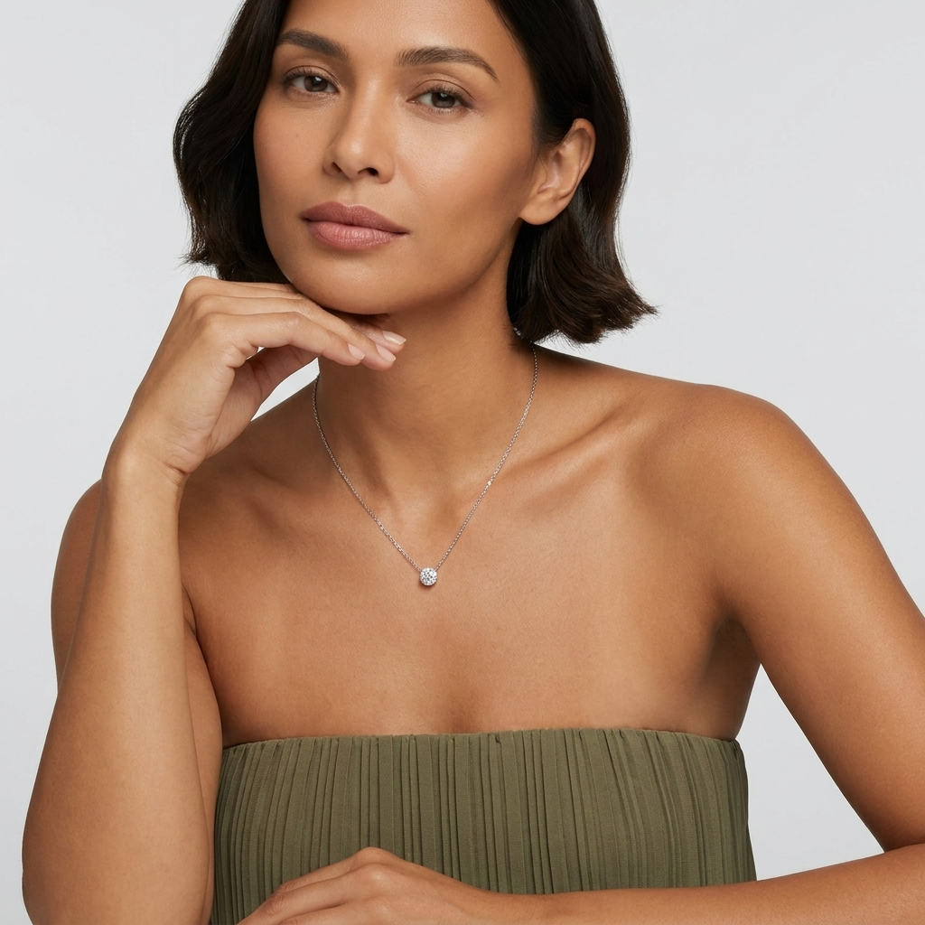Olivia Cercle Halo Necklace - Joie d’Or