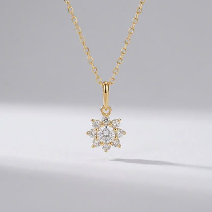 Elisa Crystal Flower Necklace - Joie d’Or
