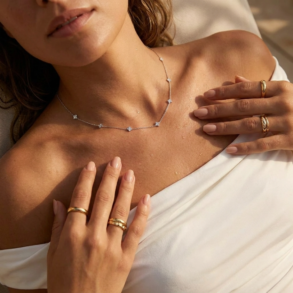 Mia Dainty Crystal Necklace - Joie d’Or