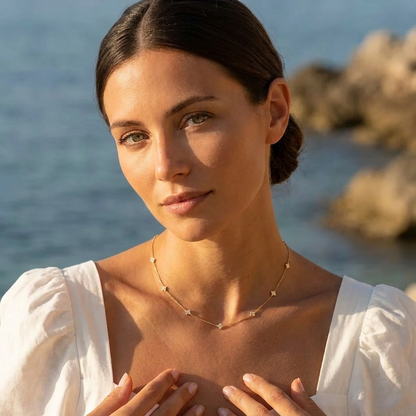Mia Dainty Crystal Necklace - Joie d’Or