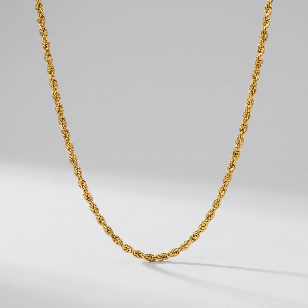 Calle Rope Chain Gold Necklace - Joie d’Or