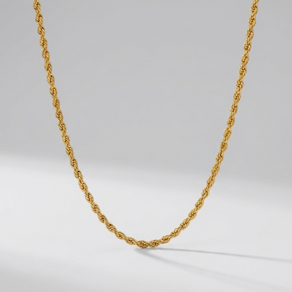 Calle Rope Chain Gold Necklace - Joie d’Or