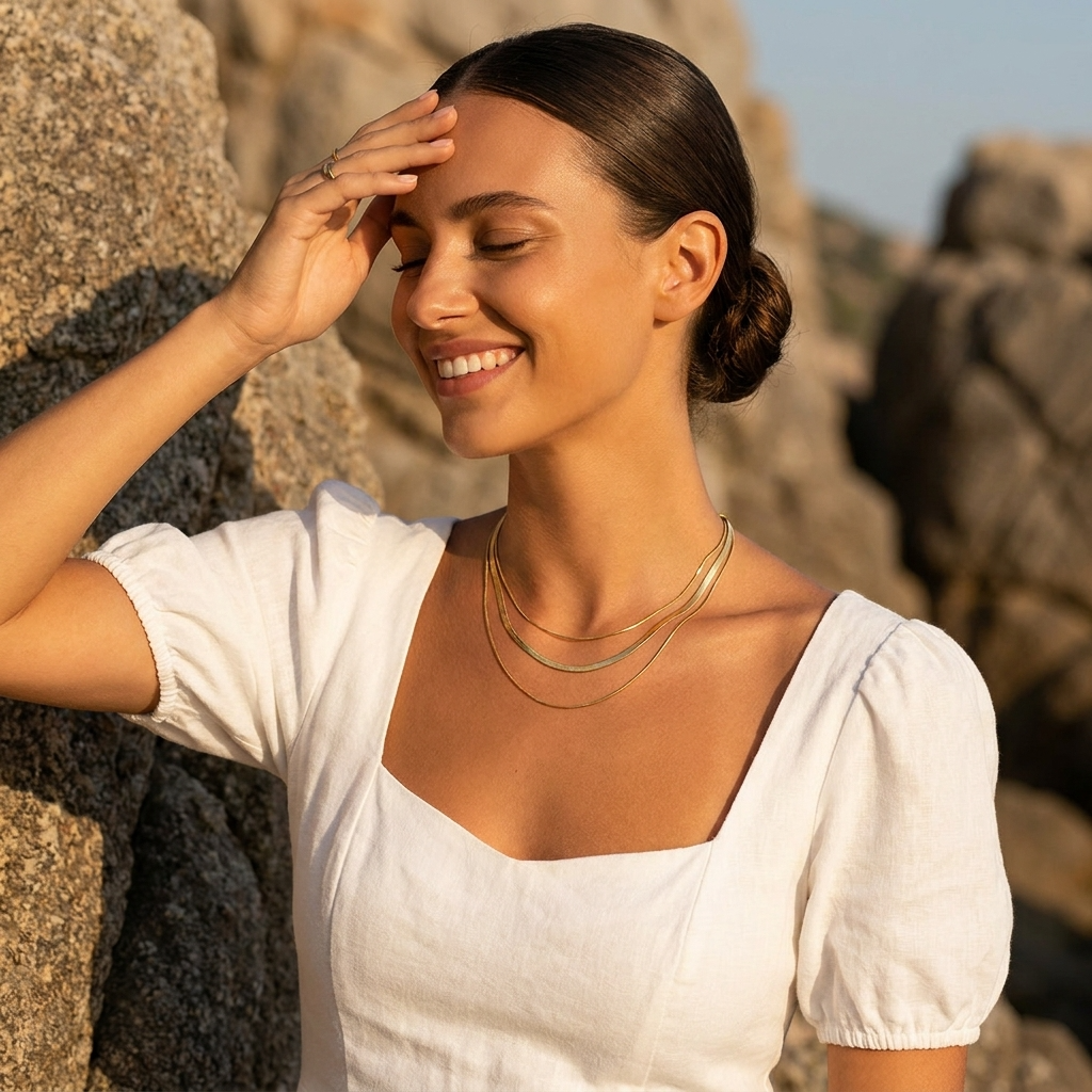 Zafina Gold Necklace - Joie d’Or