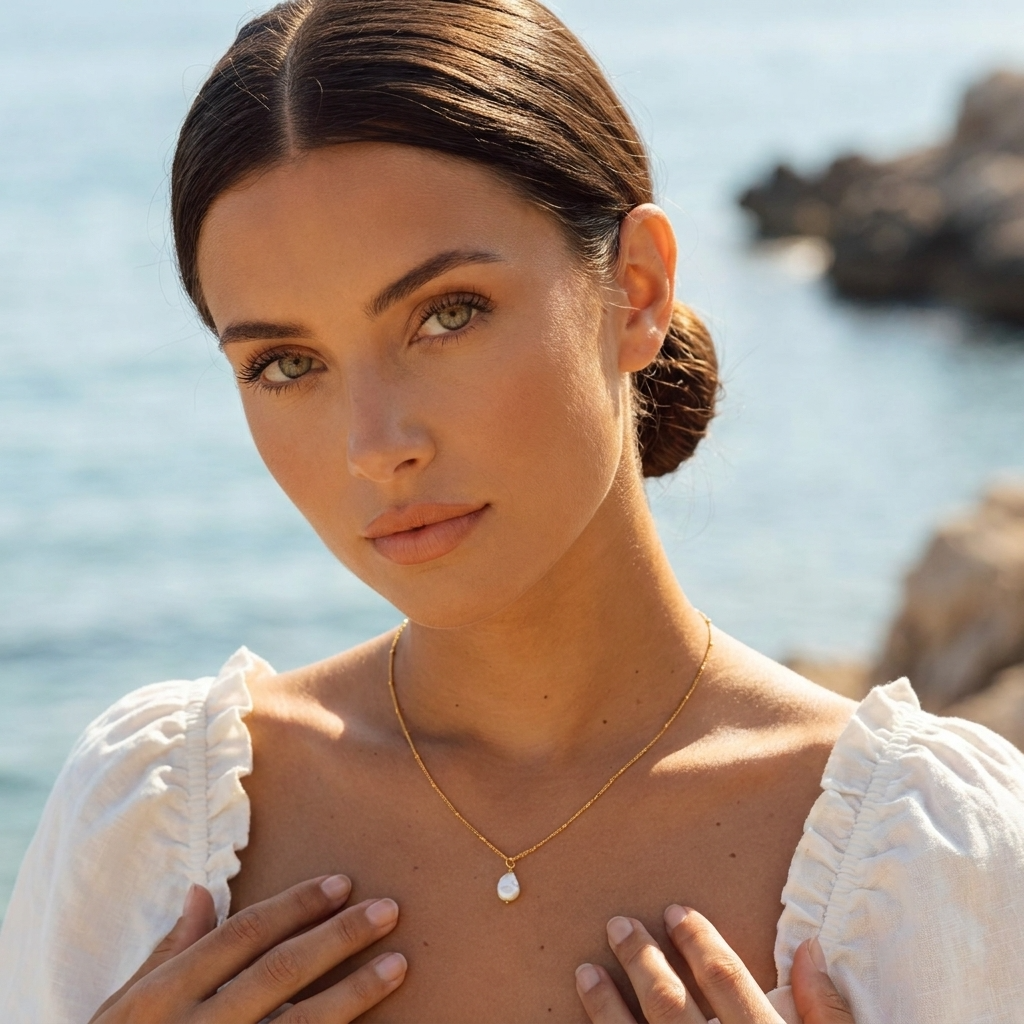 Luna Pearl Pendant - Joie d’Or