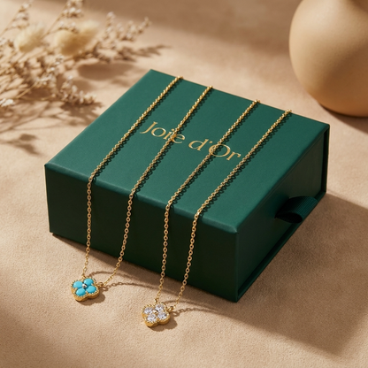 Aurélie Crystal Pendant Necklace - Joie d’Or