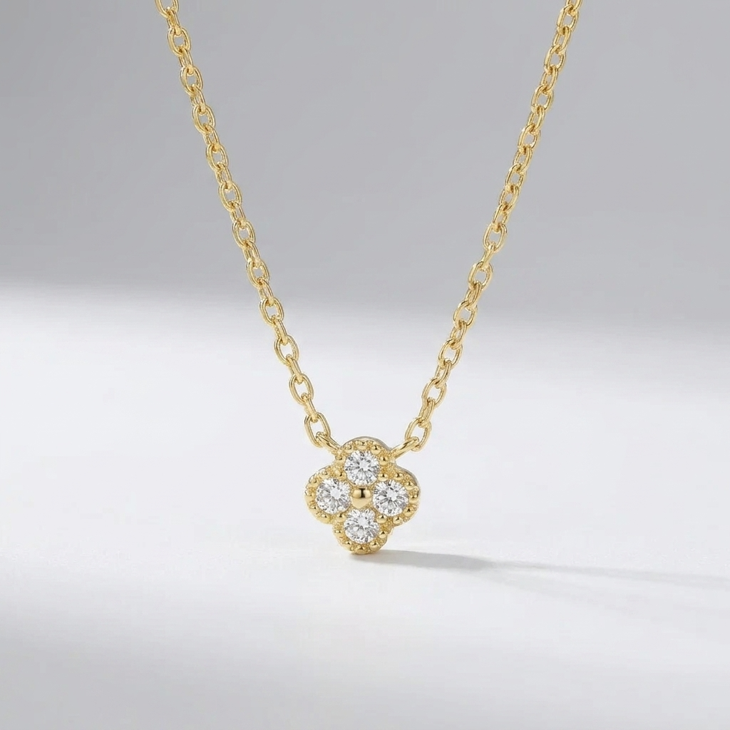 Aurélie Crystal Pendant Necklace - Joie d’Or