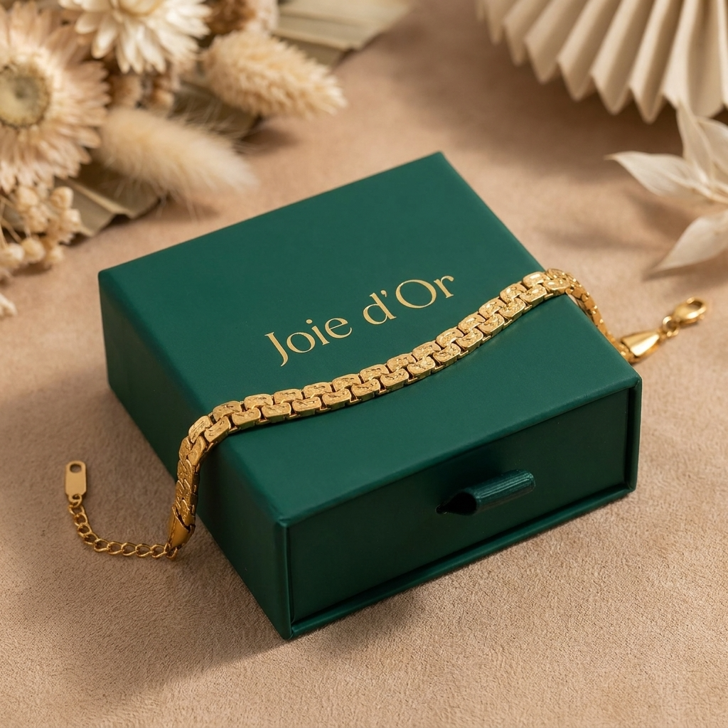 Emma Link Gold Bracelet - Joie d’Or