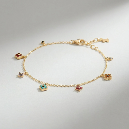 Aurélie Prism Charm Bracelet - Joie d’Or