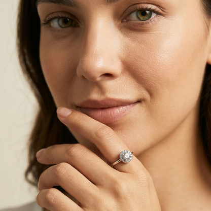 Ariana Crystal Silver Ring - Joie d’Or