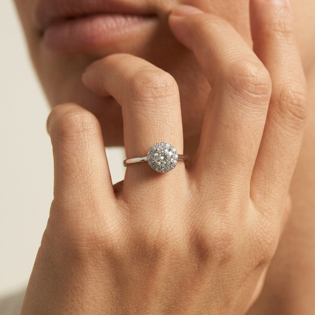 Ariana Crystal Silver Ring - Joie d’Or