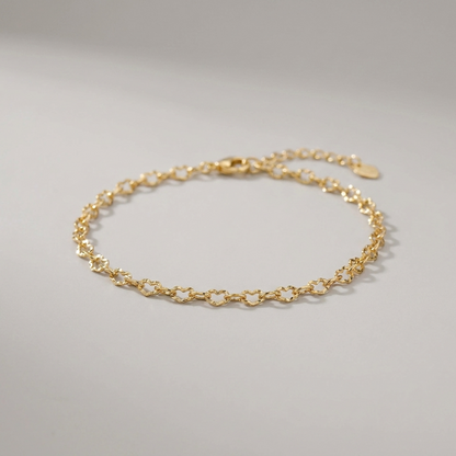 Élodie Chain Heart Bracelet - Joie d’Or