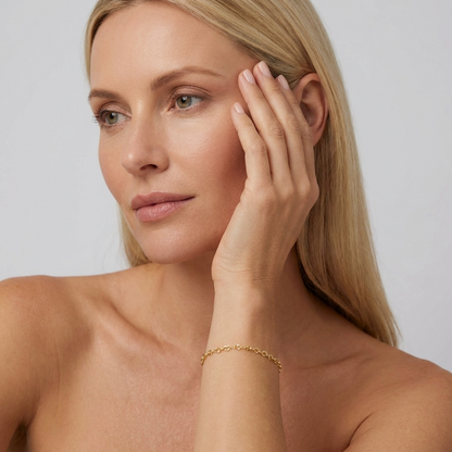 Élodie Chain Heart Bracelet - Joie d’Or