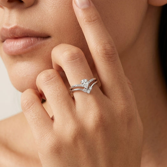 Élodie Crystal Duo Ring - Joie d’Or