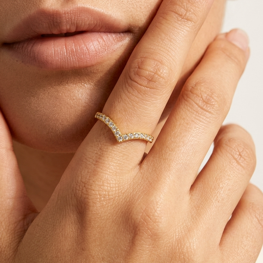 Zara Crown Crystal Ring - Joie d’Or