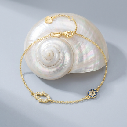 Chloé Hamsa & Evil Eye Bracelet - Joie d’Or