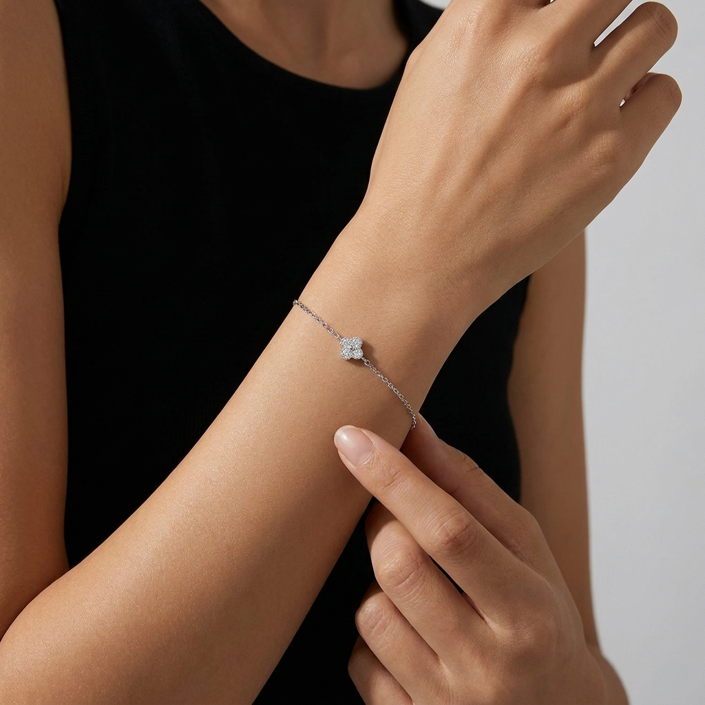 Aurélie Clover Shine Bracelet - Joie d’Or