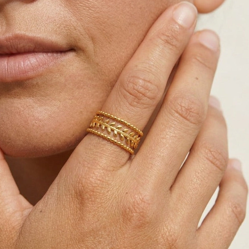 Maria Gold Leaf Ring - Joie d’Or