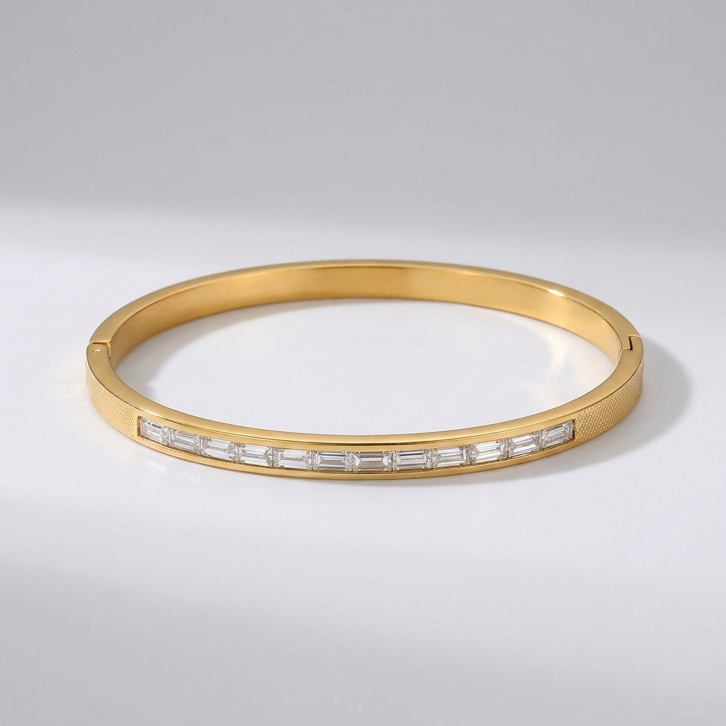 Grace Gold Diamond Bangle - Joie d’Or