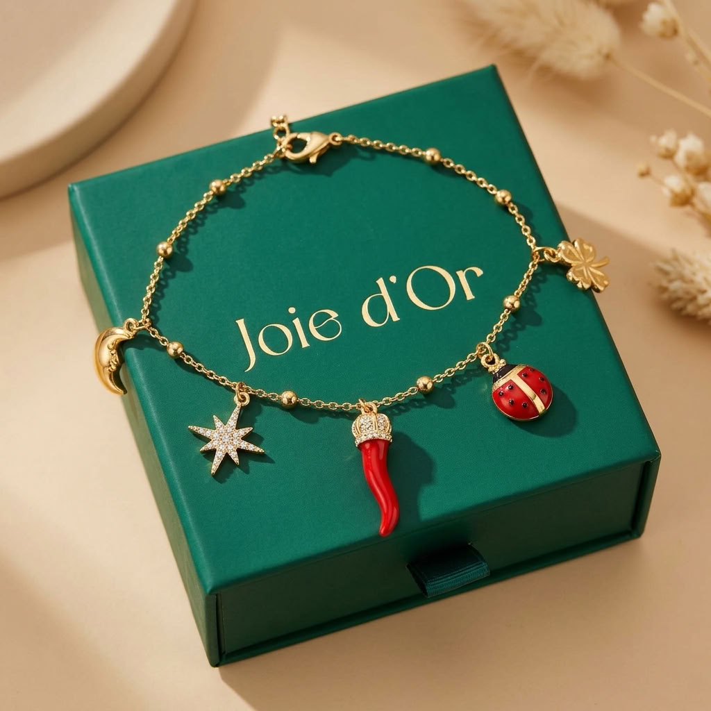Noémie Lucky Charms Gold Bracelet