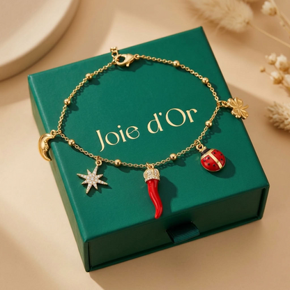 Noémie Lucky Charms Gold Bracelet