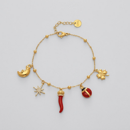 Noémie Lucky Charms Gold Bracelet