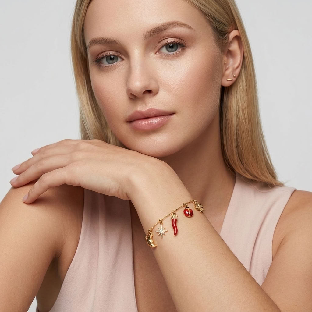 Noémie Lucky Charms Gold Bracelet
