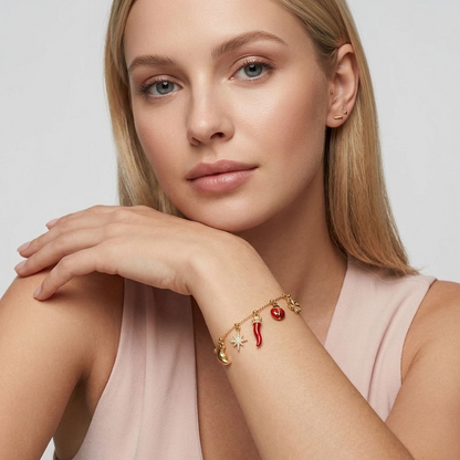 Noémie Lucky Charms Gold Bracelet