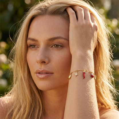 Noémie Lucky Charms Gold Bracelet