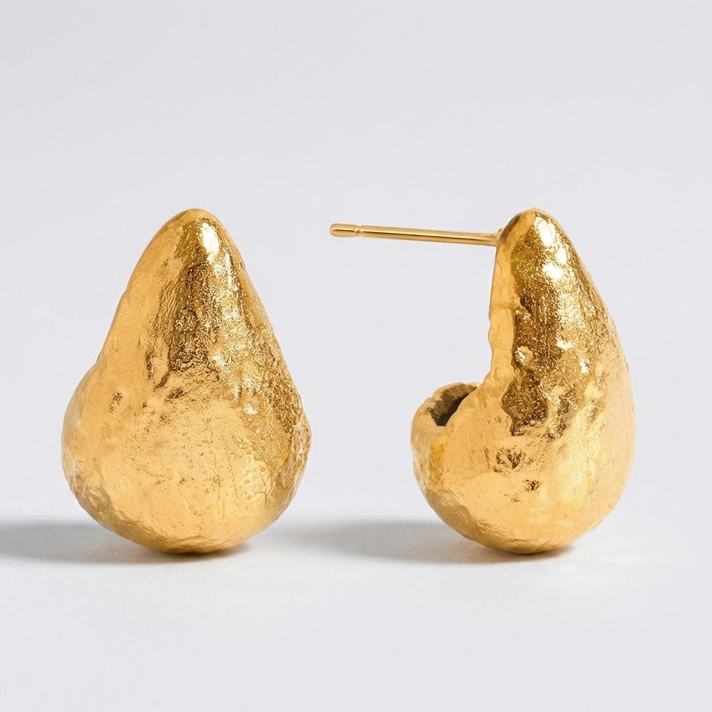Éden Sculpted Drop Earrings - Joie d’Or