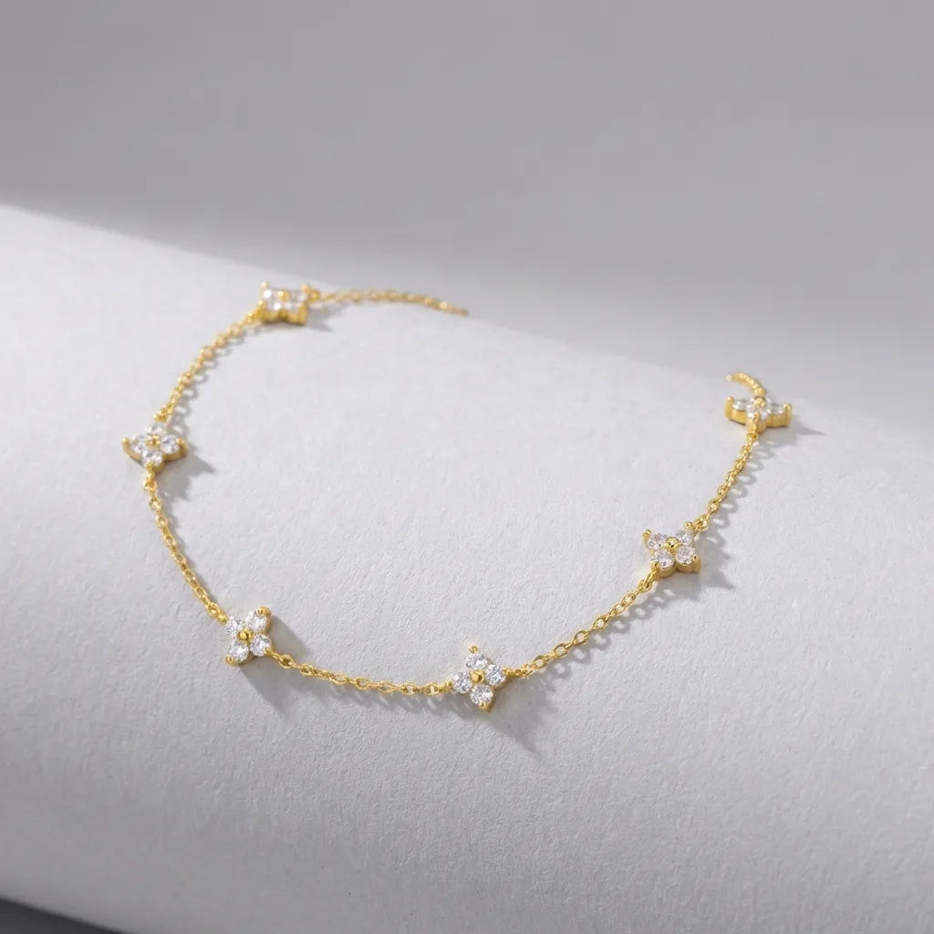 Mia Dainty Crystal Bracelet - Joie d’Or