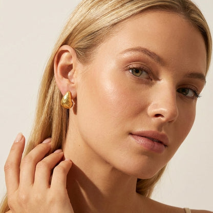 Éden Sculpted Drop Earrings - Joie d’Or