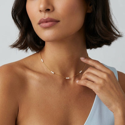Valentina Tiny Pearls Necklace - Joie d’Or