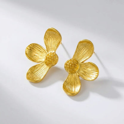 Éden Petal Gold Earrings - Joie d’Or