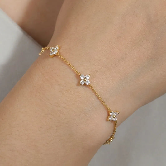 Mia Dainty Crystal Bracelet - Joie d’Or