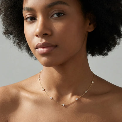 Mia Dainty Crystal Necklace - Joie d’Or