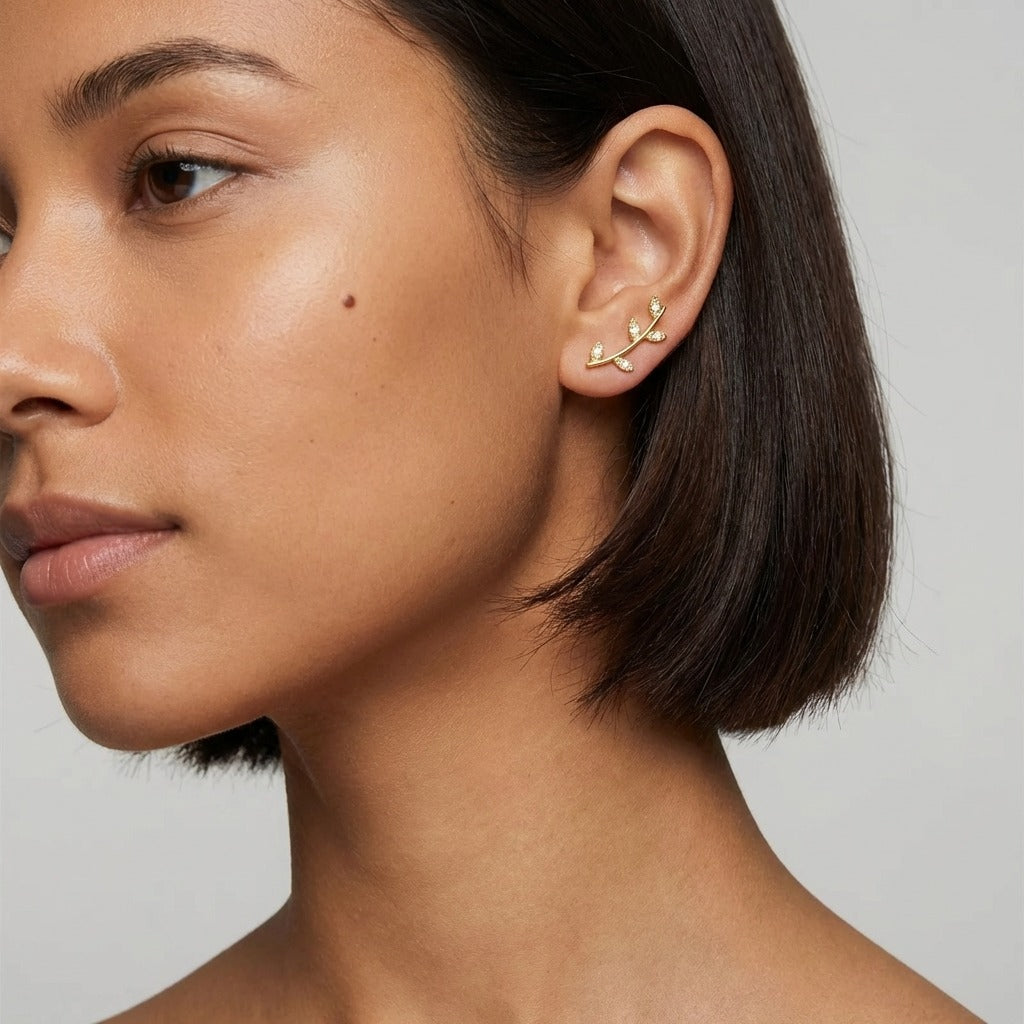 Giulia Vine Leaf Earrings - Joie d’Or