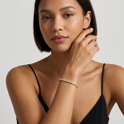 Chiara Oval Zircon Tennis Bracelet