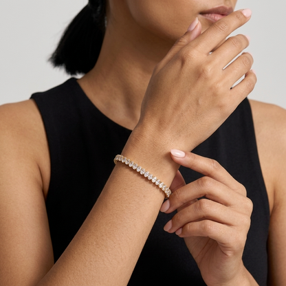 Chiara Oval Zircon Tennis Bracelet