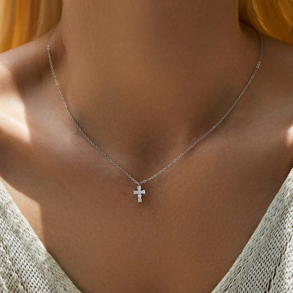 Chloé Crystal Cross Pendant